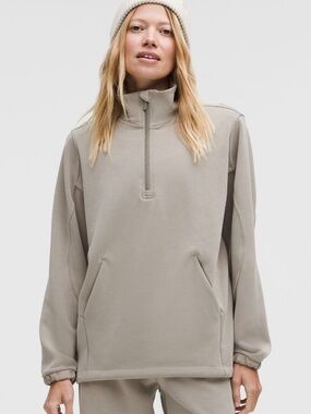 lululemon athletica Half-Zip Pullover Hoodie - Taupe